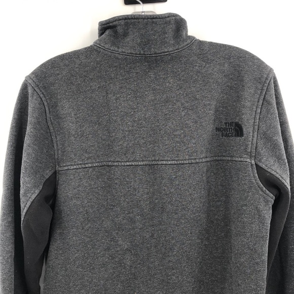The North Face Snap Button Pullover Sweatshirt Gray Men’s Size Small - Picture 4 of 6